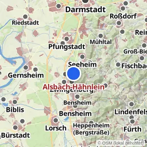 Kartenvorschau Alsbach-Hähnlein