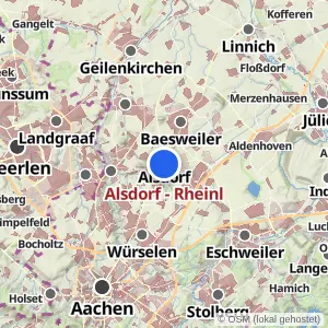 Kartenvorschau Alsdorf - Rheinl