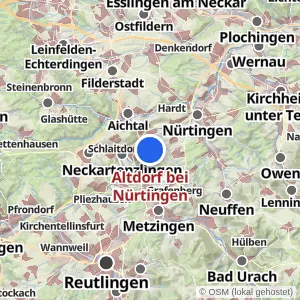 Kartenvorschau Altdorf bei Nürtingen