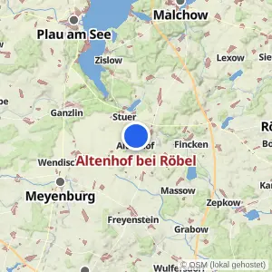Kartenvorschau Altenhof bei Röbel