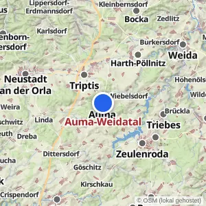 Kartenvorschau Auma-Weidatal