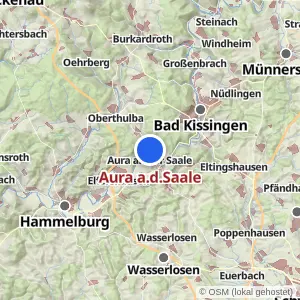 Kartenvorschau Aura a.d.Saale