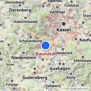 Kartenvorschau Baunatal