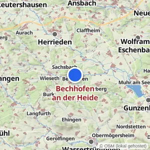 Kartenvorschau Bechhofen an der Heide