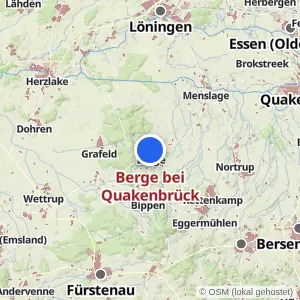 Kartenvorschau Berge bei Quakenbrück