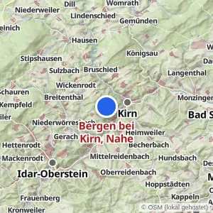 Kartenvorschau Bergen bei Kirn, Nahe