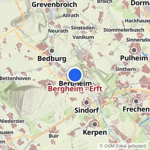 Kartenvorschau Bergheim - Erft