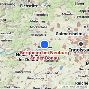 Kartenvorschau Bergheim bei Neuburg an der Donau