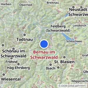 Kartenvorschau Bernau im Schwarzwald