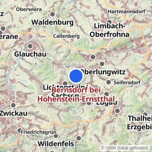Kartenvorschau Bernsdorf bei Hohenstein-Ernstthal