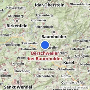Kartenvorschau Berschweiler bei Baumholder