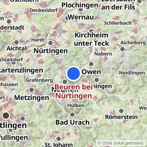 Kartenvorschau Beuren bei Nürtingen