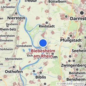 Kartenvorschau Biebesheim am Rhein