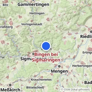 Kartenvorschau Bingen bei Sigmaringen