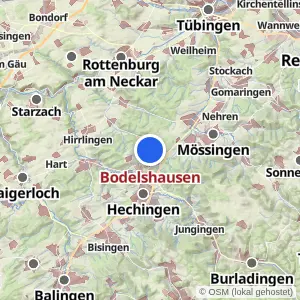 Kartenvorschau Bodelshausen