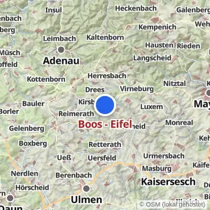 Kartenvorschau Boos - Eifel