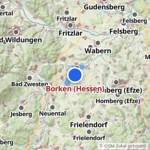 Kartenvorschau Borken (Hessen)