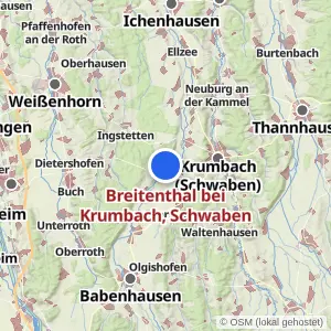 Kartenvorschau Breitenthal bei Krumbach, Schwaben