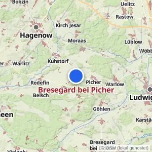 Kartenvorschau Bresegard bei Picher