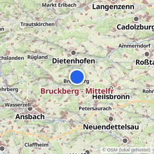 Kartenvorschau Bruckberg - Mittelfr