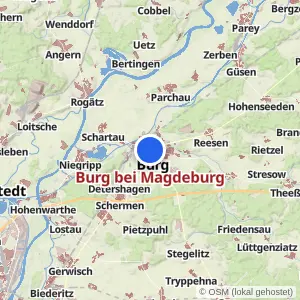 Kartenvorschau Burg bei Magdeburg