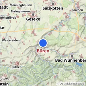 Kartenvorschau Büren