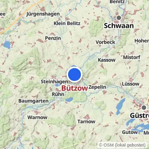 Kartenvorschau Bützow