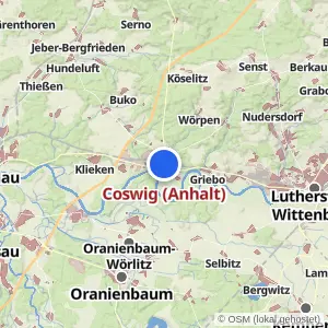 Kartenvorschau Coswig (Anhalt)