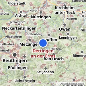 Kartenvorschau Dettingen an der Erms