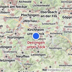 Kartenvorschau Dettingen unter Teck