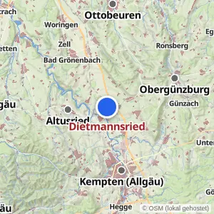 Kartenvorschau Dietmannsried