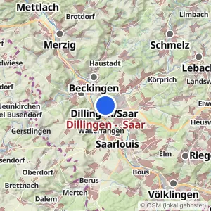 Kartenvorschau Dillingen -  Saar