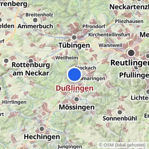 Kartenvorschau Dußlingen