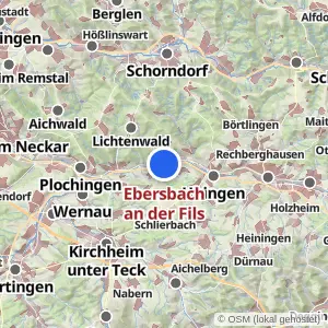 Kartenvorschau Ebersbach an der Fils