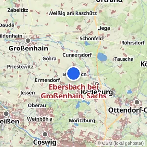 Kartenvorschau Ebersbach bei Großenhain, Sachs