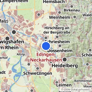 Kartenvorschau Edingen-Neckarhausen