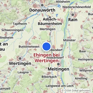 Kartenvorschau Ehingen bei Wertingen