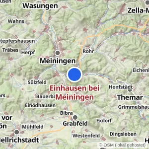 Kartenvorschau Einhausen bei Meiningen