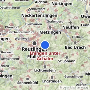 Kartenvorschau Eningen unter Achalm