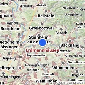 Kartenvorschau Erdmannhausen