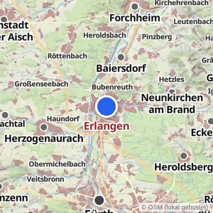 Kartenvorschau Erlangen