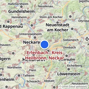 Kartenvorschau Erlenbach - Kreis Heilbronn, Neckar