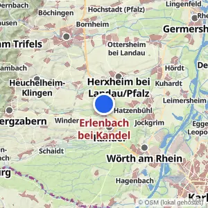 Kartenvorschau Erlenbach bei Kandel