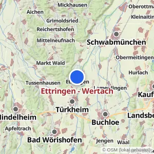 Kartenvorschau Ettringen - Wertach