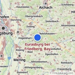 Kartenvorschau Eurasburg bei Friedberg, Bay