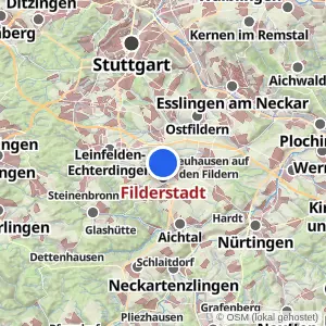 Kartenvorschau Filderstadt
