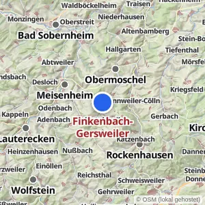 Kartenvorschau Finkenbach-Gersweiler