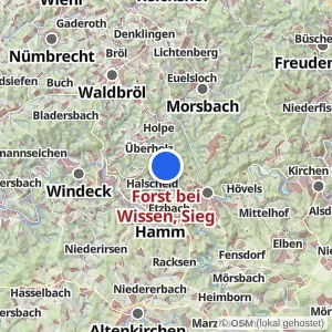 Kartenvorschau Forst bei Wissen, Sieg