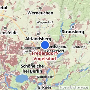 Kartenvorschau Fredersdorf-Vogelsdorf