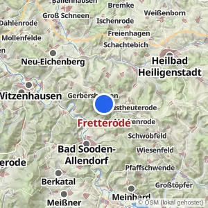 Kartenvorschau Fretterode